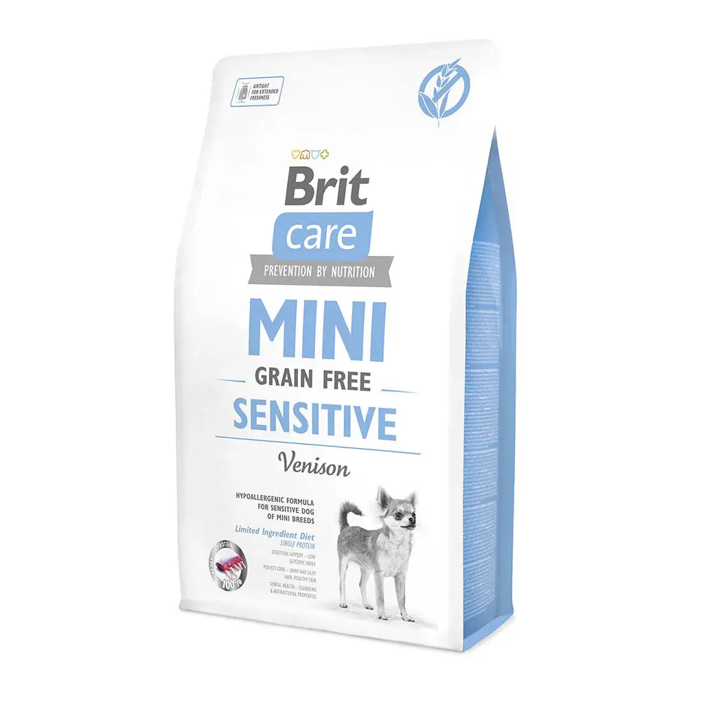 Brit Care Mini Sensitive Venison 7кг - беззерновий корм для собак малих порід з чутливим травленням1